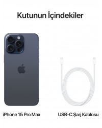 iPhone 15 Pro Max 512 GB Mavi Titanyum